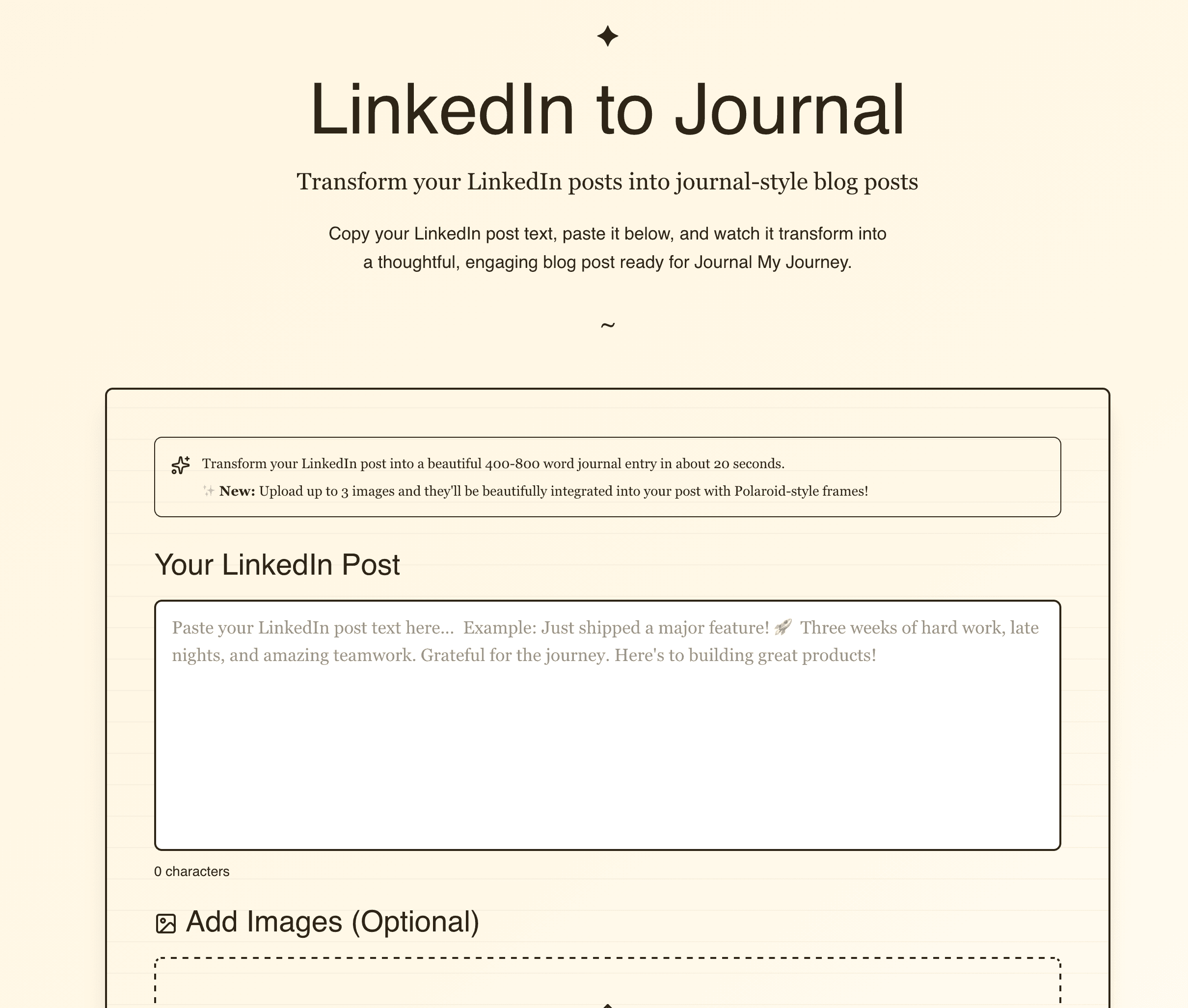 LinkedIn-To-Blog Converter